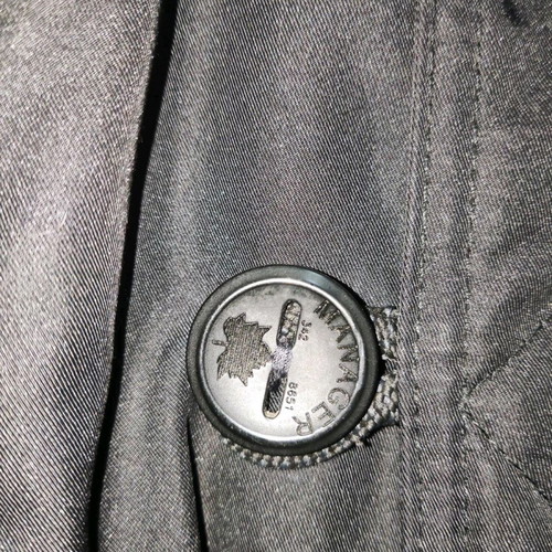 Manager parka jacket used, size L, black with detachable hood