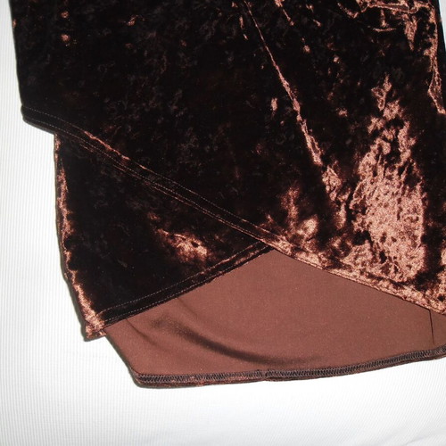 Velvet brown top like new, wrap style from Depolo