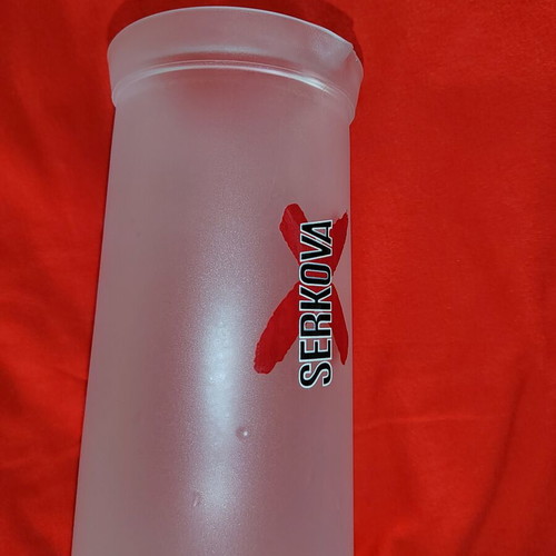 Serkova Vintage Collectible Pitcher 1990s Made in Italy Frosted Glass