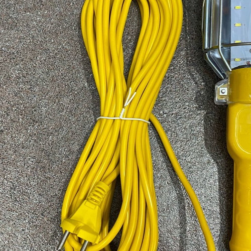 Mechanical work light with LED and 10-meter cable new