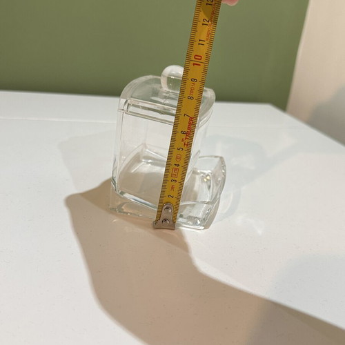 Transparent acrylic storage box with lid