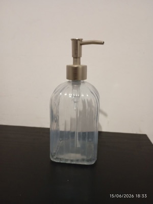 Glass Soap Dispenser Used With Plastic Pump 400ml