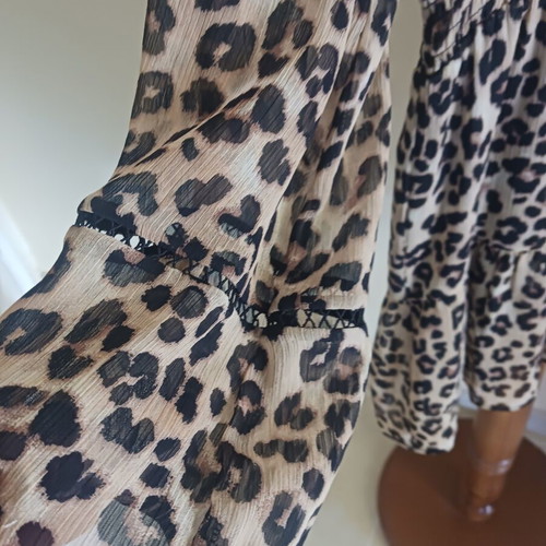 Zara dress with unique sleeves, multicolor, size S