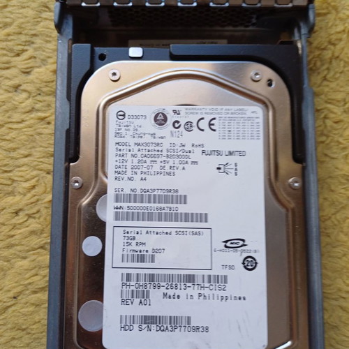 Fujitsu HDD Model MAX3073RC 73GB 15K RPM used