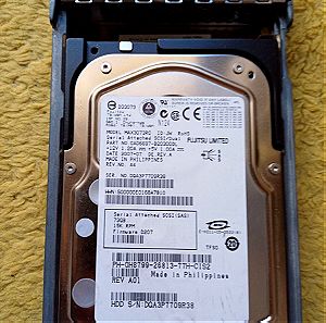 FUJITSU HDD MODEL MAX3073RC 73GB 15K RPM