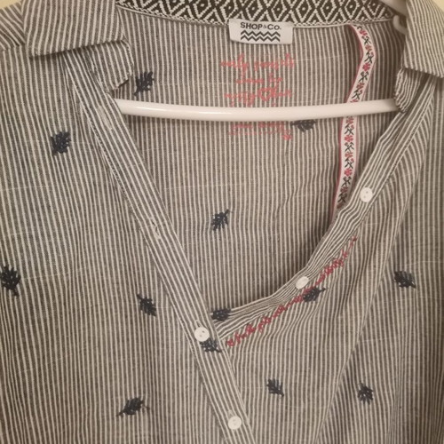 Striped shirt used, cotton, size M/L by Shop And Co