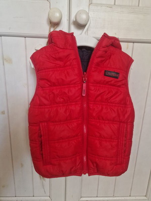 Red baby sleeveless vest Losan like new, age 2 years