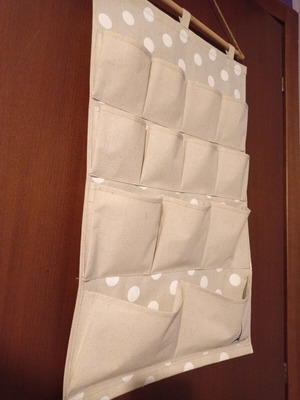 Hanging organizer for small items like new