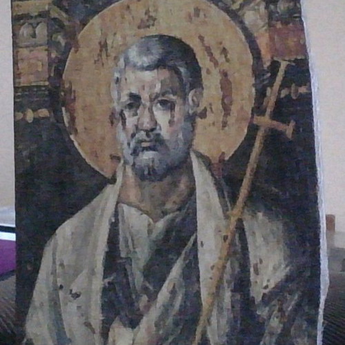 Saint Peter wooden aged icon Byzantine style new