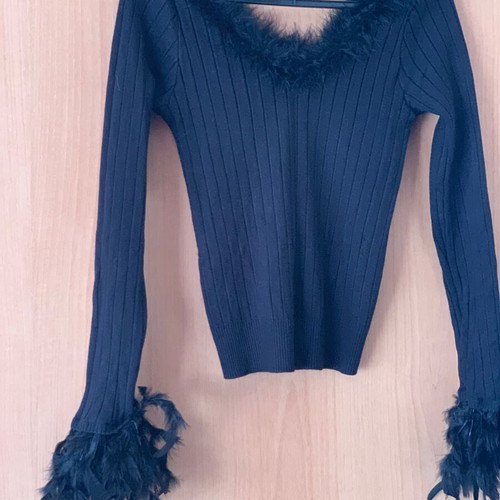 Black blouse new, size L / 40 / 12