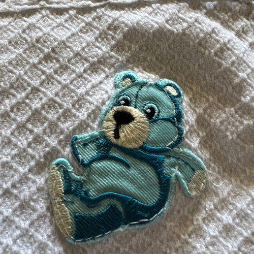 Baby blanket used for boy