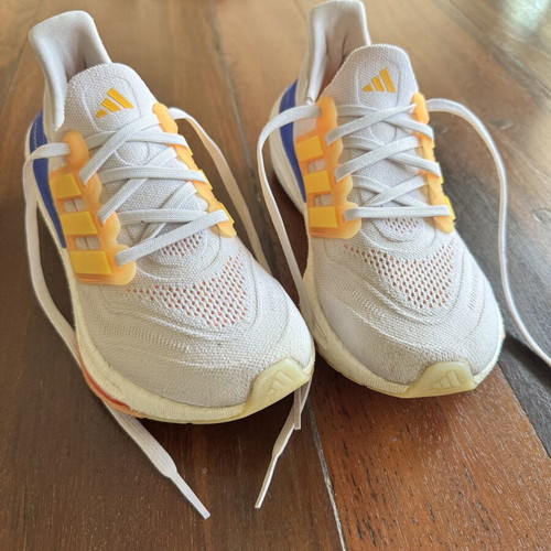 Adidas Ultra Boost sneakers size 38.5 like new, white and yellow