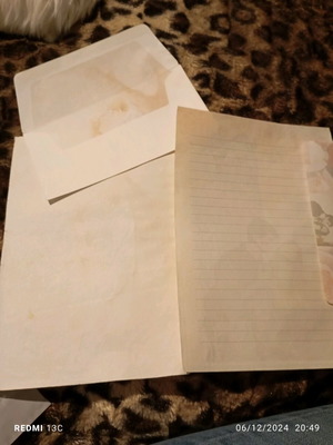 Correspondence used with folder and set sheet