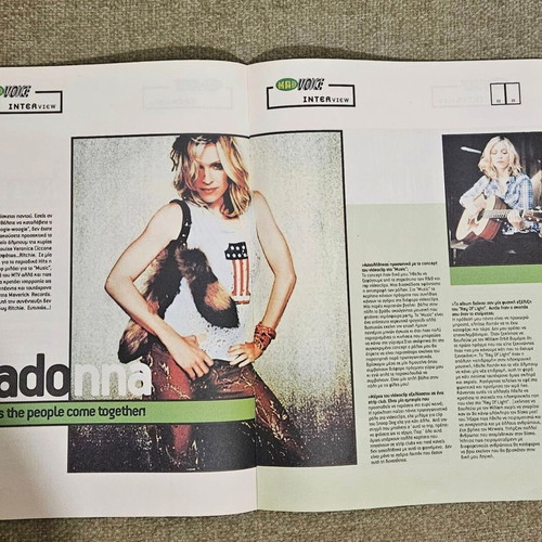 Mad Voice magazine used, Madonna One 2001