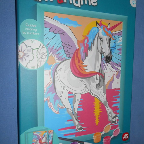 Paint & Frame Magic Unicorn new paint-by-numbers set