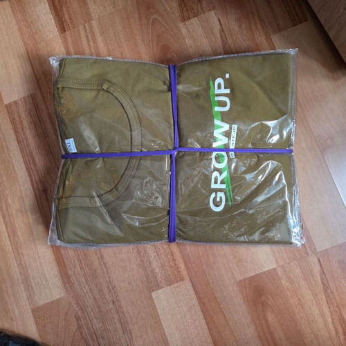 Men's green T-shirts size M, pack of 9, new with prints