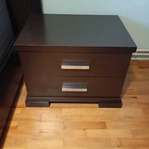 Chest of drawers bedside table used with wenge stool