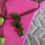 Κολιέ handmade σαν καινούργιο, πολύχρωμο, προσαρμόσιμο μέγεθος