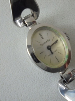 Formatic women's mechanical wristwatch used, silver