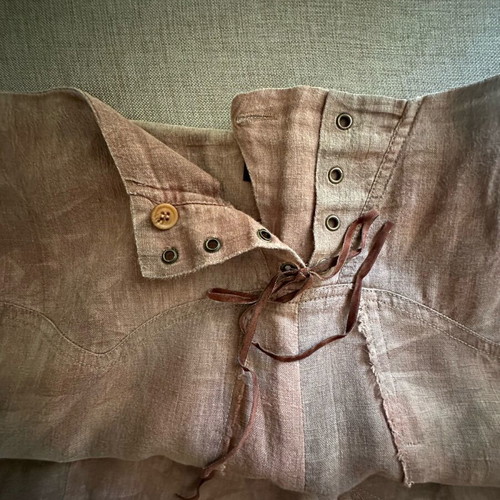 Linen long skirt brown like new, size M 38 10
