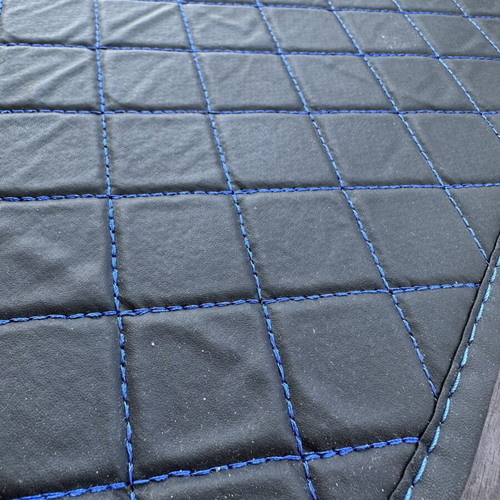 Universal Premium Car Mats like new, black with blue stitching