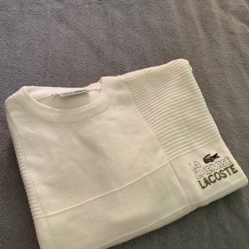 Lacoste wool sweater XL, made in France, 1980s