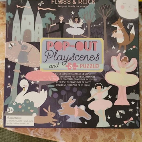 Pop-Out Playscenes Ballet Puzzle for Kids