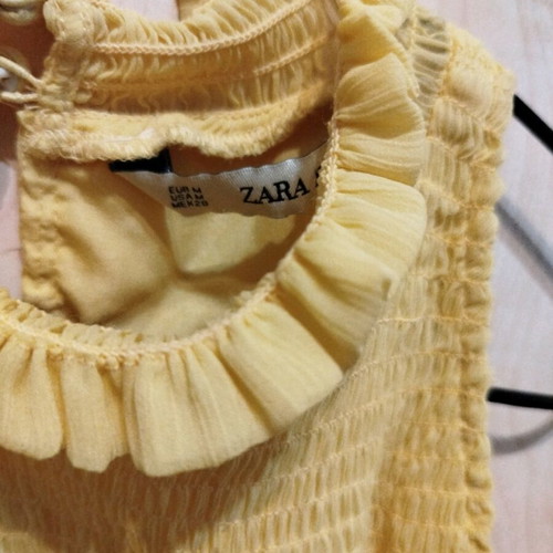 Zara sleeveless dress new size M lemon yellow