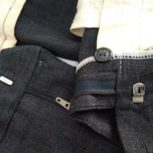 Men's winter suit set like new, black and gray, size 56, 2002