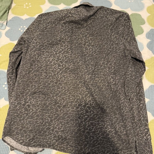 Neil Katter Animal Print Men's Shirt like new, medium, grey