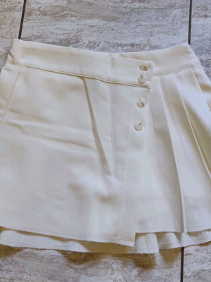Bershka mini skirt white size XS new