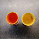Easter porcelain egg cups like new