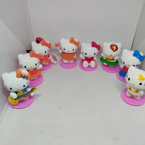 Hello Kitty collectible figure set of 8, like new