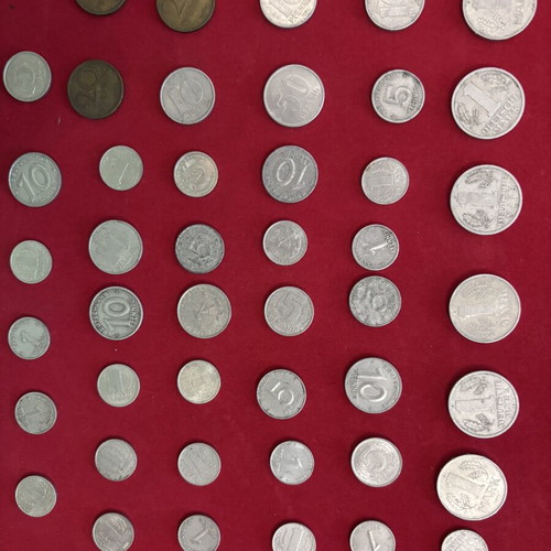 East German coins, 45 pieces