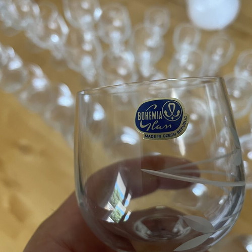 Bohemia Crystal Glasses Set 31 Pieces Like New