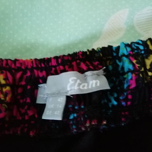 Etam Strapless Multicolor Dress Used, Size L