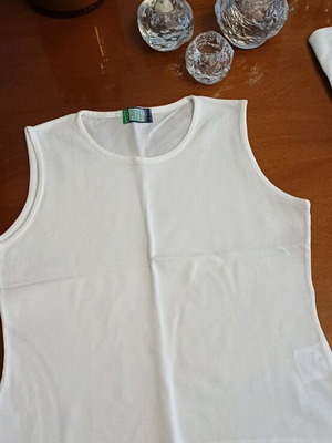 Pique blouse 100% cotton new Sergio Tacchini white size M