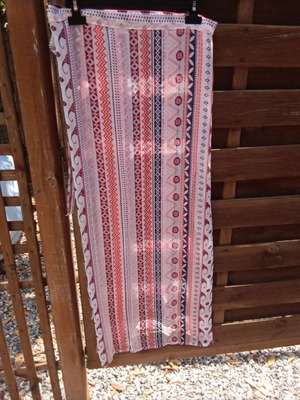 Pareo skirt like new, one size, transparent polyester, 115cm width, 90cm height