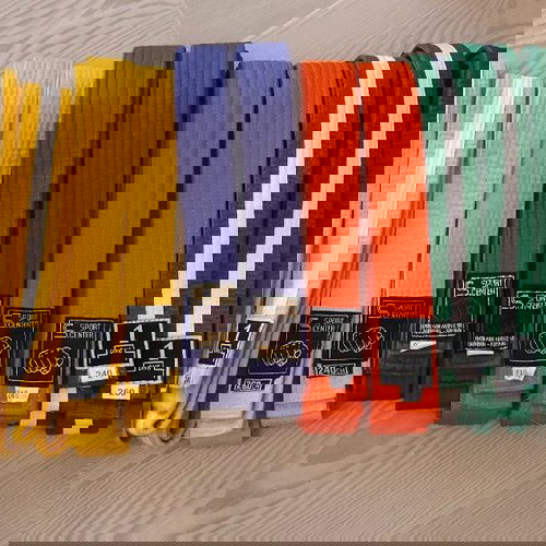 Karate belts used, pack of 20 pieces