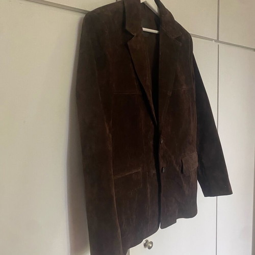 Mango women's suede jacket new, brown, size S-M