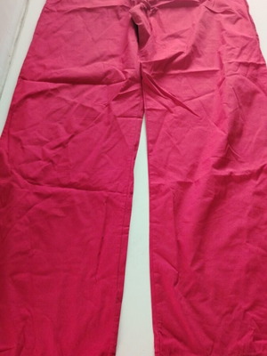 Women's summer pants like new, red with integrated belt