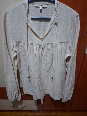 Koton women's beige blouse like new, size L