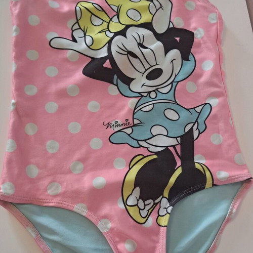 Girls' Minnie Pink Polka Dot Swimsuit H&M like new, ages 6-8