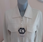 Men's spring jacket, beige and grey