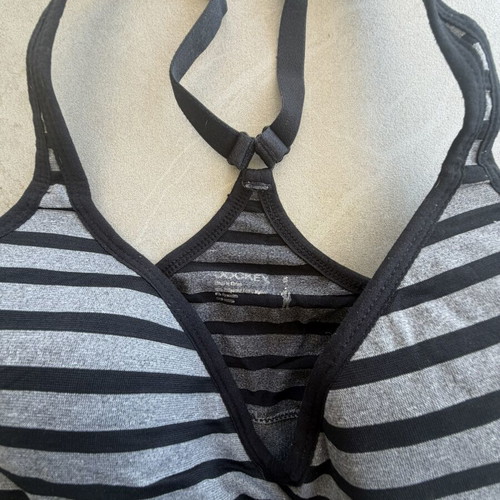 Jockey Seamless Striped Sports Bra, Size S