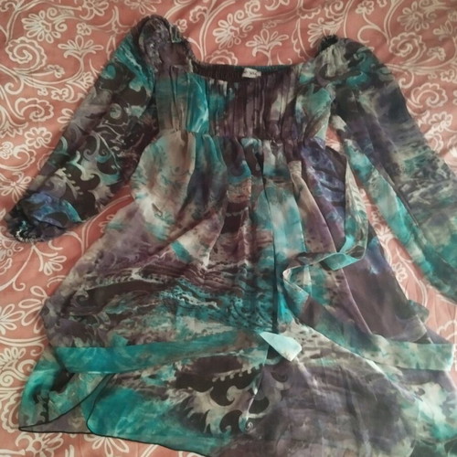 Be You Party Dress like new, viscose, lilac turquoise
