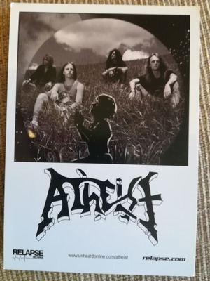 Atheist death metal promo photo like new
