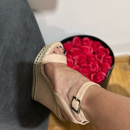 Platforms like new, chic and elegant, 14cm heel, size 38