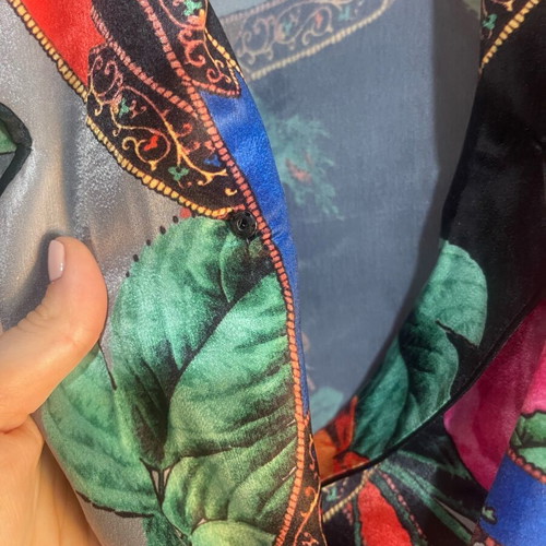 Karavan σατέν blazer με floral print σαν καινούργιο, μέγεθος M/L
