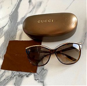 γυαλιά ηλίου Gucci ταρταρούγα με χρυσό 100% αυθεντικά